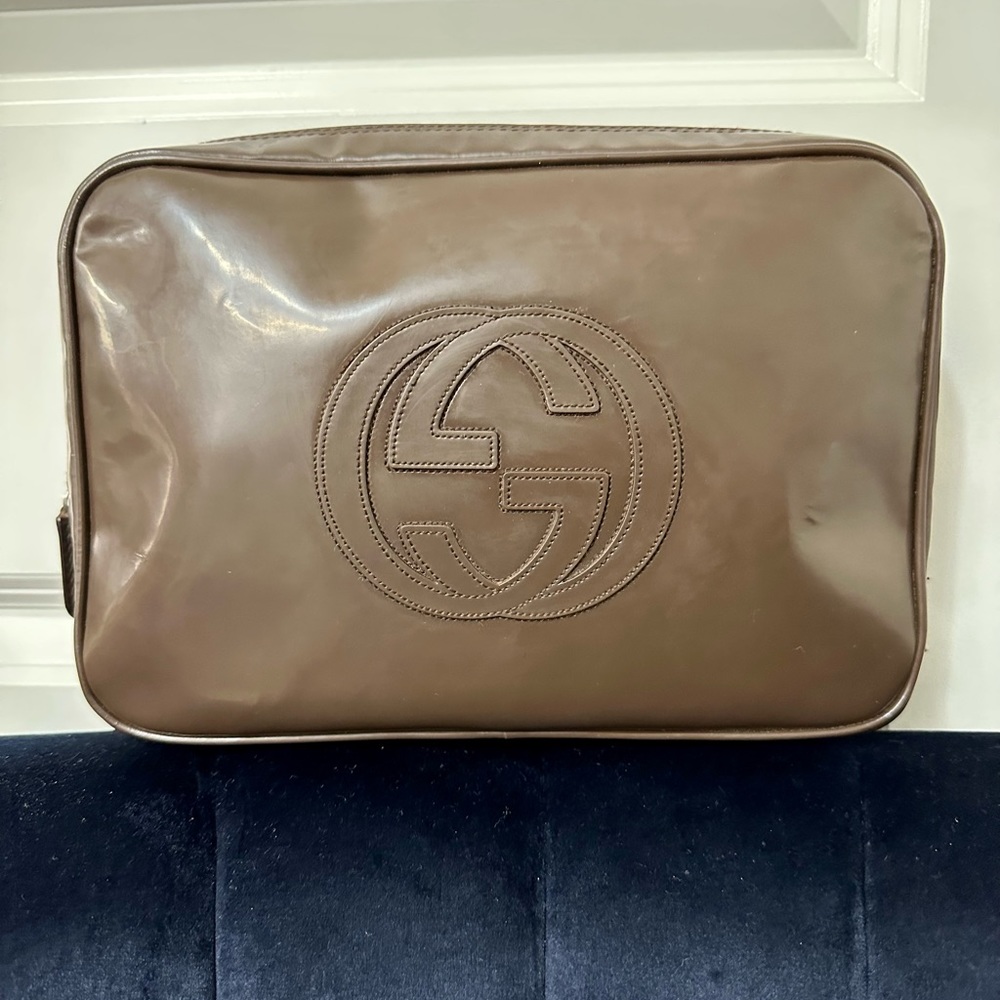 GUCCI ❤️🌟 BROWN CLUTCH ⭐️ wristlet